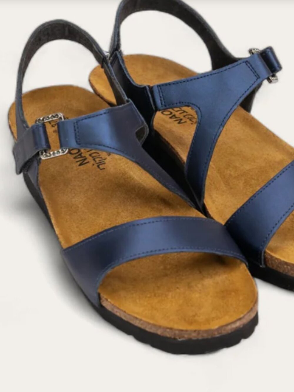 Naot Pamela Slingback Sandals Women's Size 6 US/37EU Navy Leather Multi-Strap